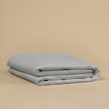 Tureis Magnetic Duvet Cover in Quiet Grey, folded