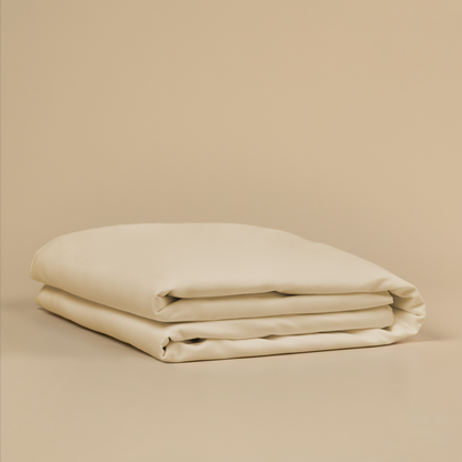 Tureis Magnetic Duvet Cover in Dune Sand, folded