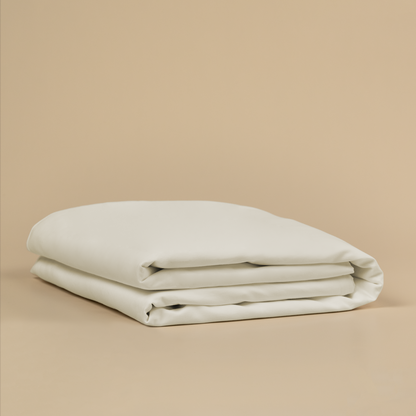 Tureis Magnetic Duvet Cover in Off-White, folded