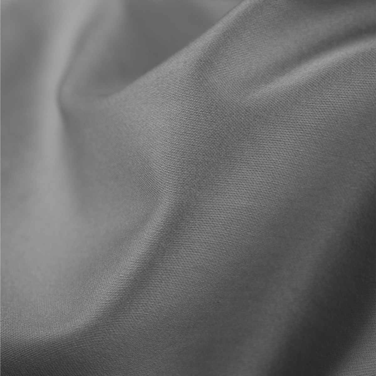 Close-up of the Quiet Grey duvet cover fabric